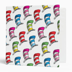 Cat In The Hat Colourful Hat Pattern Binder