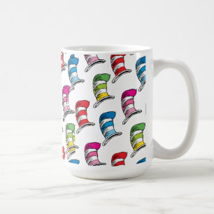 Cat In The Hat Colourful Hat Pattern Coffee Mug