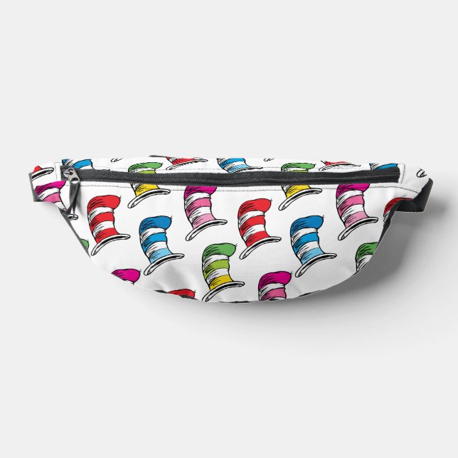 Cat In The Hat Colourful Hat Pattern Fanny Pack (Lay Down)