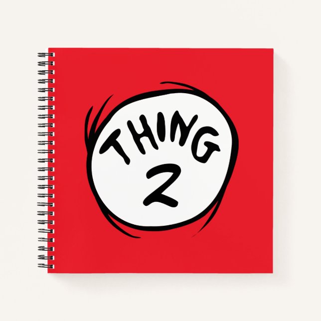 Cat in the Hat |Custom Thing Two Notebook (Front)