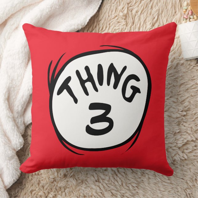 Cat in the Hat |Custom Thing Two Throw Pillow (Blanket)