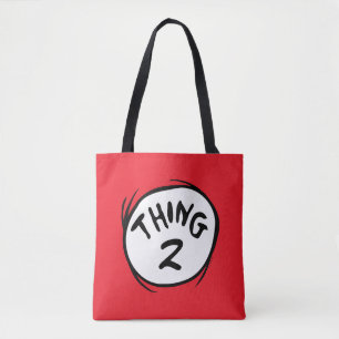 Cat in the Hat  Custom Thing Two Tote Bag