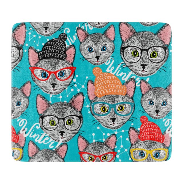 Cat in the hat cutting board (Front)