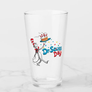 Cat in the Hat Dr. Seuss Day Glass