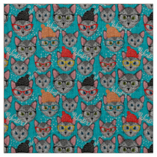 Cat in the hat fabric