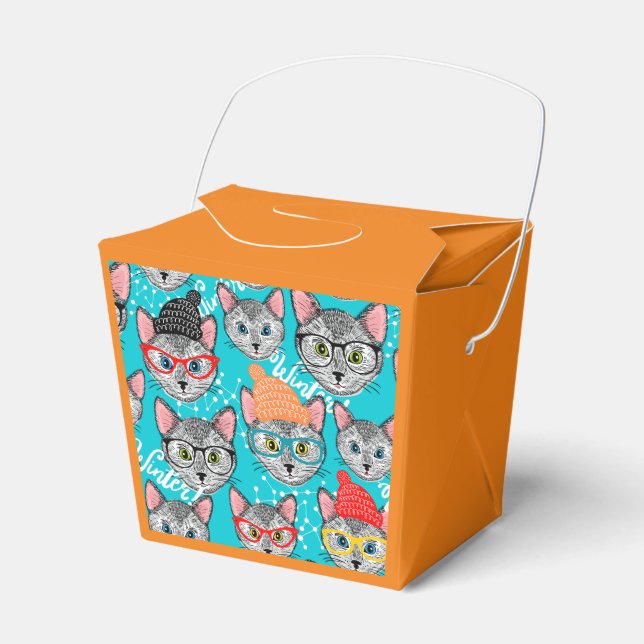Cat in the hat  favor box (Front Side)