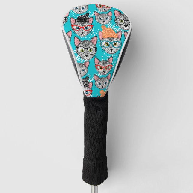 Cat in the hat golf head cover (Front)