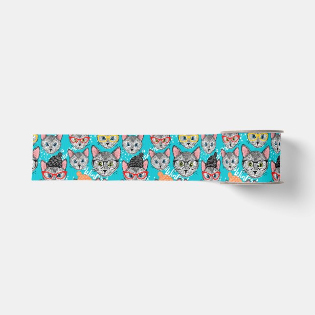 Cat in the hat grosgrain ribbon (Front)