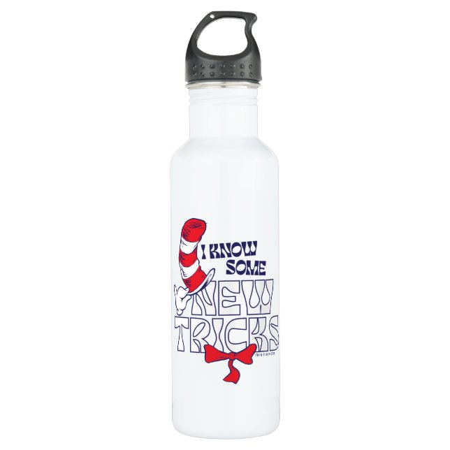 Cat In the Hat | I Know Some New Tricks 710 Ml Water Bottle (Front)
