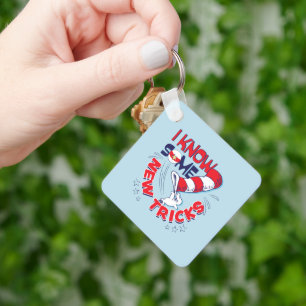 Cat In the Hat I Know Some New Tricks Keychain