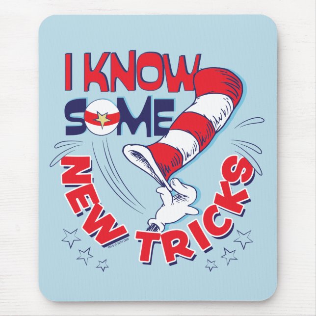 Cat In the Hat I Know Some New Tricks Mouse Pad (Front)