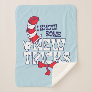 Cat In the Hat   I Know Some New Tricks Sherpa Blanket