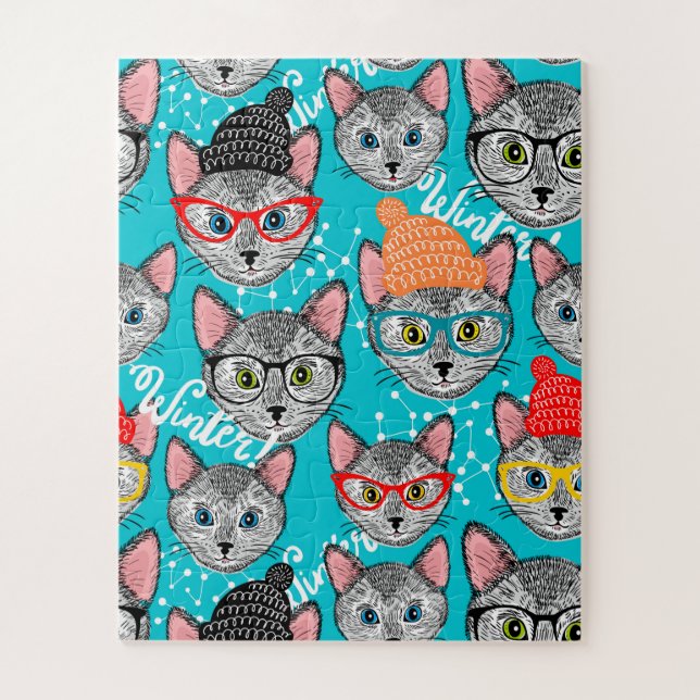 Cat in the hat jigsaw puzzle (Vertical)