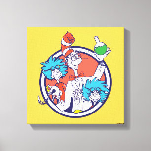 Cat in the Hat & Lab Tech One Lab Tech Two Canvas Print