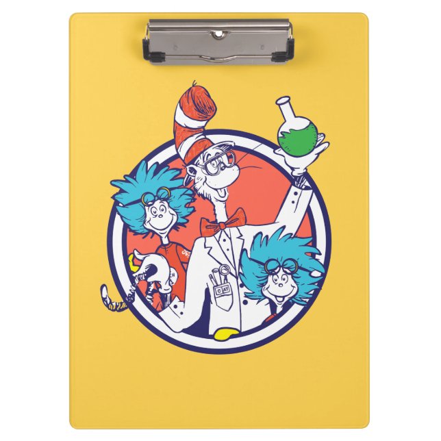Cat in the Hat & Lab Tech One Lab Tech Two Clipboard (Front)