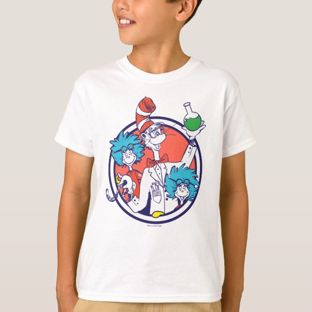 Cat in the Hat & Lab Tech One Lab Tech Two T-Shirt (Front)