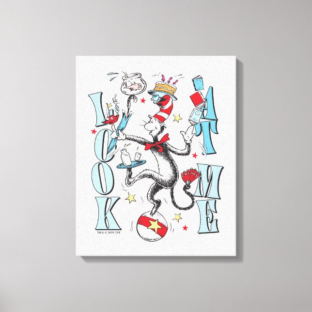 Cat In the Hat | Look At Me Canvas Print (Front)