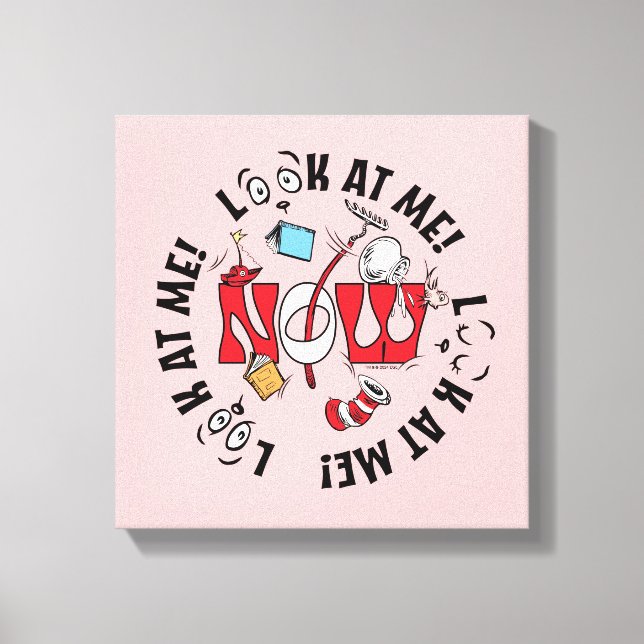 Cat In the Hat | Look At Me! Look At Me! Canvas Print (Front)
