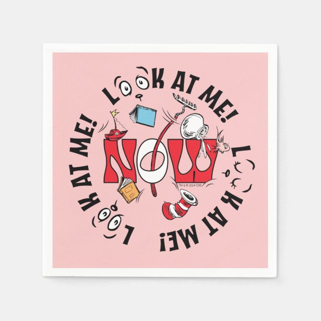 Cat In the Hat | Look At Me! Look At Me! Napkin (Front)
