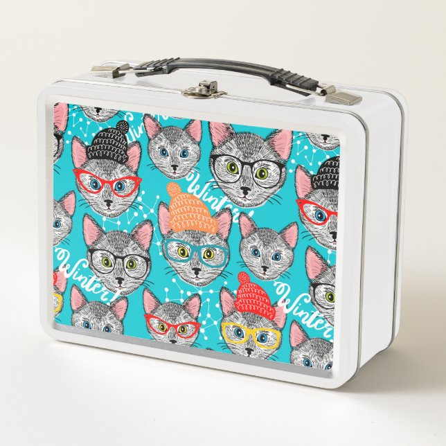 Cat in the hat metal lunch box (Front)