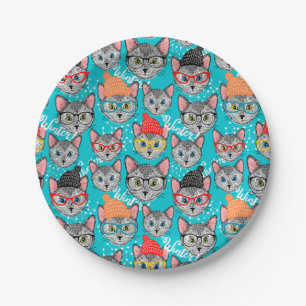 Cat in the hat paper plate