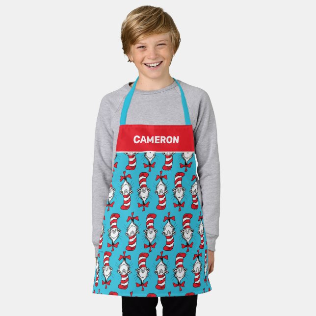Cat In The Hat Pattern Apron (Worn)
