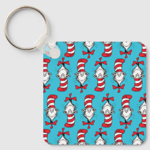Cat In The Hat Pattern Keychain