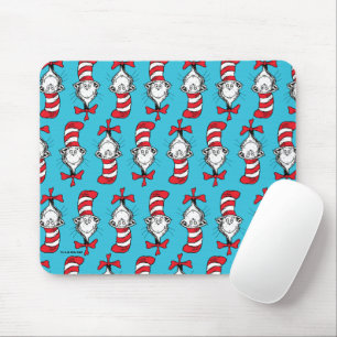 Cat In The Hat Pattern Mouse Pad