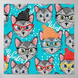 Cat in the hat poster