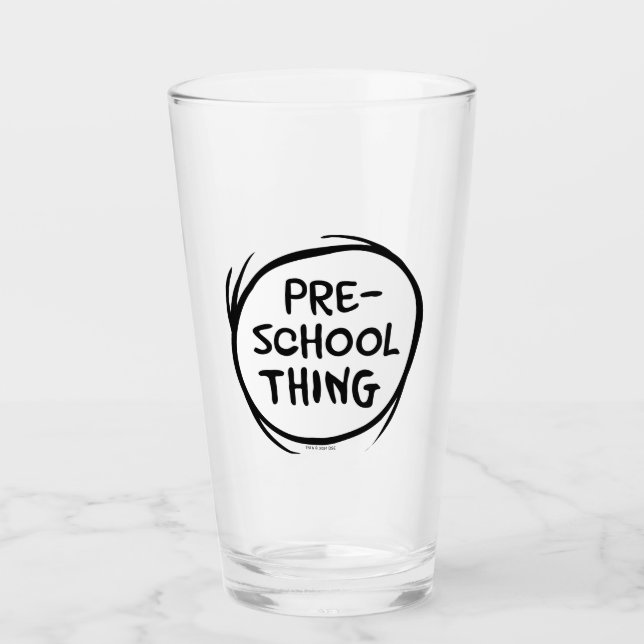 Cat in the Hat | Preschool Thing Glass (Front)