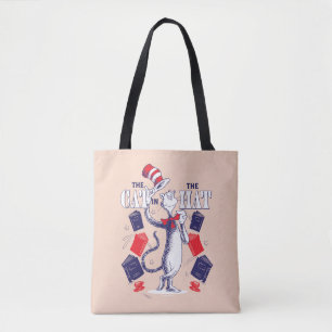 Cat In the Hat   Reading Books Tote Bag