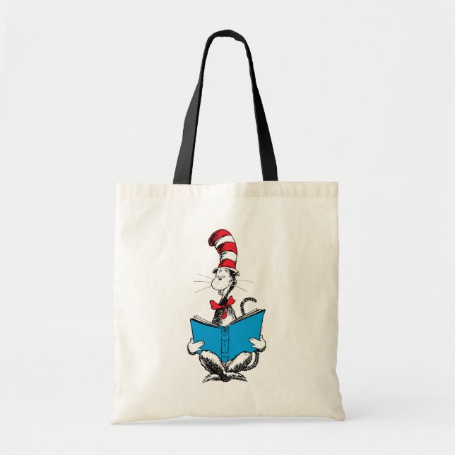 Cat in the Hat Reading Tote Bag (Front)