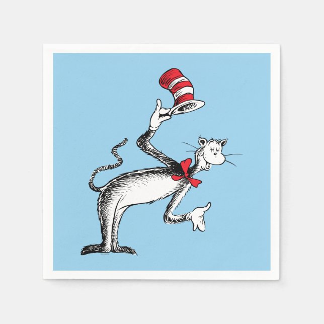 Cat in the Hat Takes A Bow Napkin (Front)