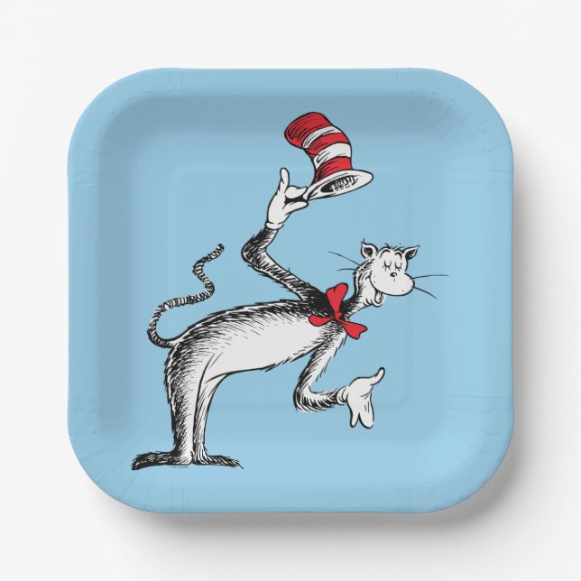 Cat in the Hat Takes A Bow Paper Plate (Front)