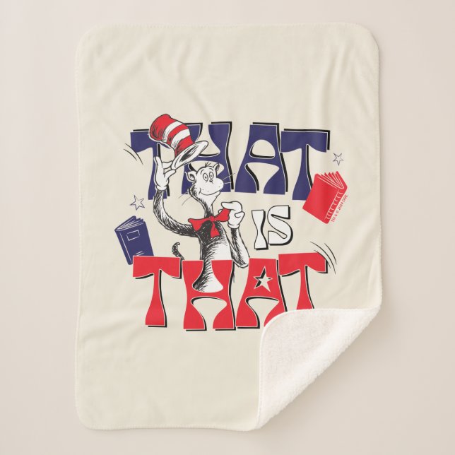 Cat In the Hat | That Is That Sherpa Blanket (Front)