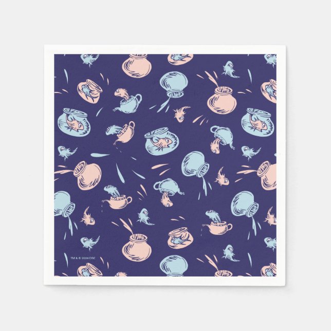 Cat In The Hat | The Fish Pattern Napkin (Front)