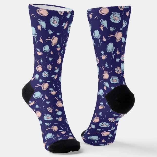 Cat In The Hat | The Fish Pattern Socks (Angled)