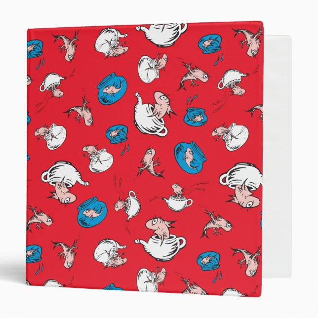 Cat In The Hat | The Fish Red Pattern Binder (Front/Inside)