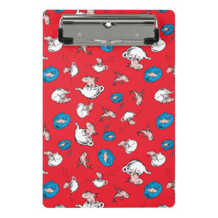 Cat In The Hat   The Fish Red Pattern Mini Clipboard