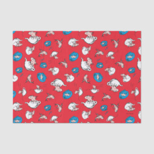 Cat In The Hat   The Fish Red Pattern Tissue Paper