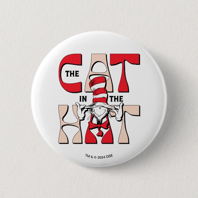 Cat In the Hat | The Silly Cat In The Hat 2 Inch Round Button (Front)