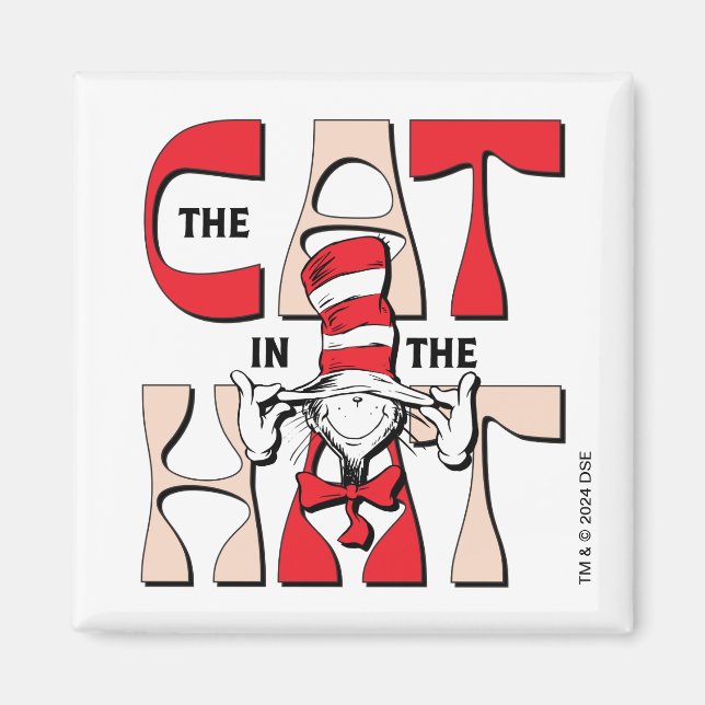 Cat In the Hat | The Silly Cat In The Hat Magnet (Front)