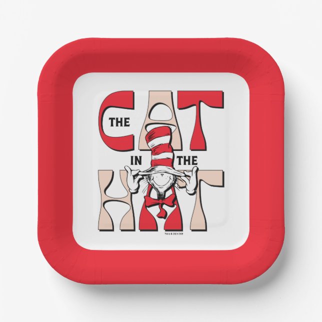 Cat In the Hat | The Silly Cat In The Hat Paper Plate (Front)
