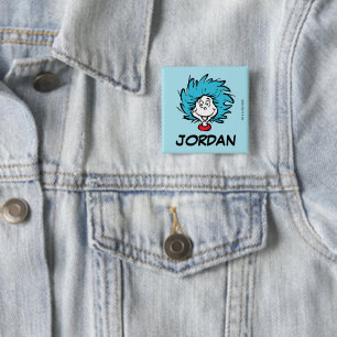 Cat in the Hat   Thing 1 Thing 2 - Custom Thing Inch Square Button