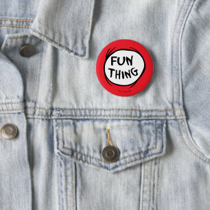 Cat in the Hat   Thing 1 Thing 2 - Fun Thing Inch Round Button