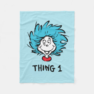 Cat in the Hat   Thing 1 Thing 2 - Thing 1 Fleece Blanket