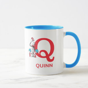 Cat in the Hat, Thing One Name & Monogram Q Mug