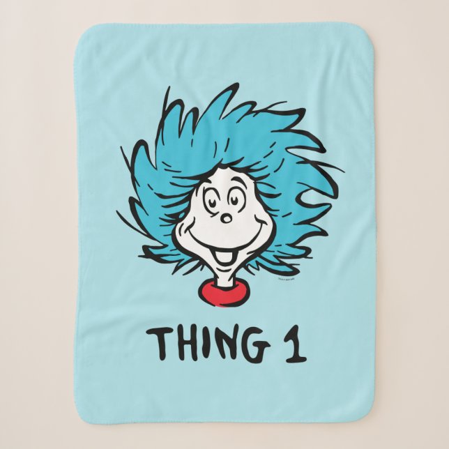 Cat in the Hat | Thing One Sherpa Blanket (Front)