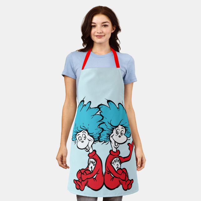 Cat in the Hat Thing One & Thing Two Apron (Worn)