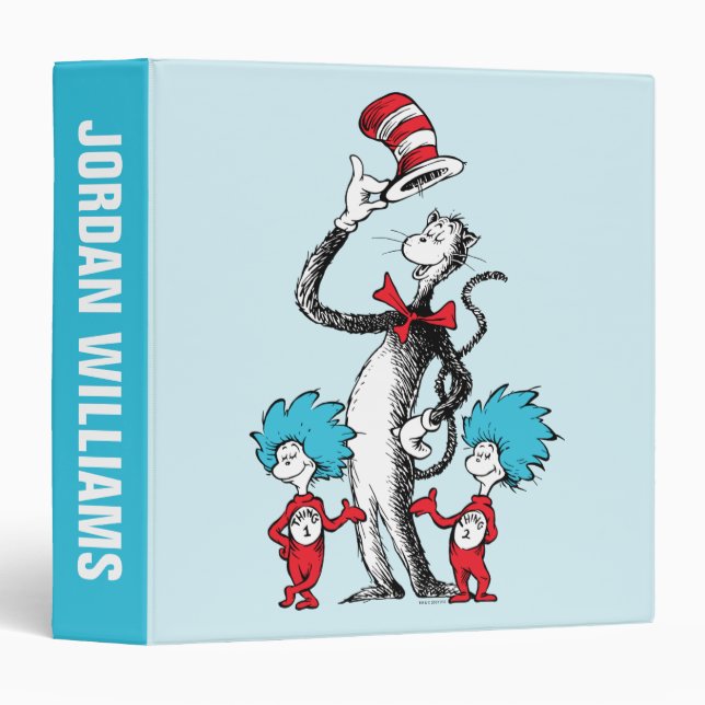 Cat in the Hat, Thing One & Thing Two Binder (Front/Spine)